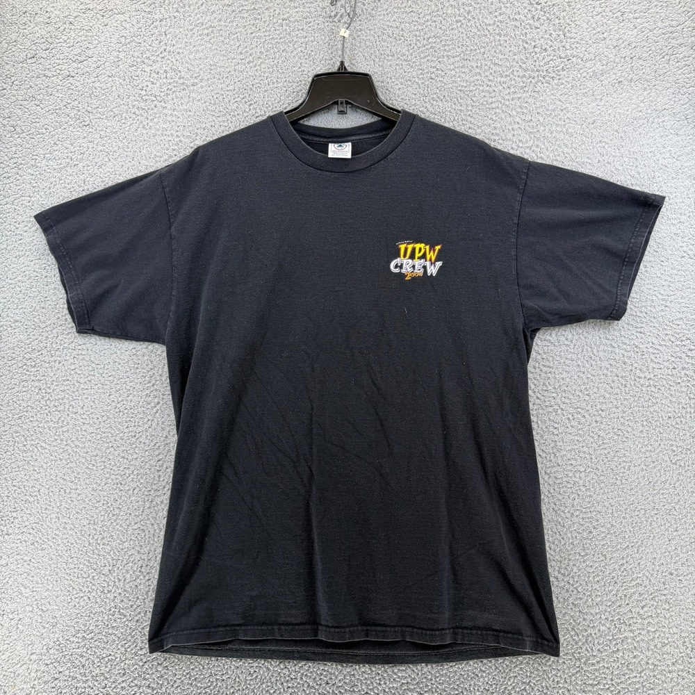 Vintage Anthony Robbins UPW Crew‎ 2000 T-Shirt Delta Pro Weight Black XL Mens